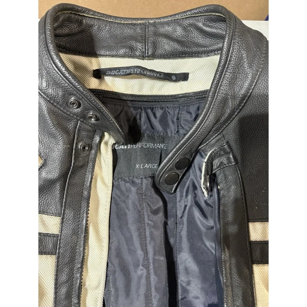 Vintage Ducati Performance Leather Motorcycle Jacket Size XL (With Pad) - Picture 2 of 11